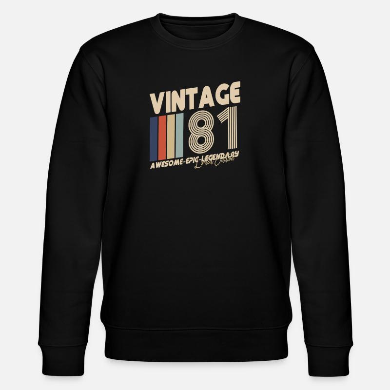 1981 - Stanley/Stella Unisex Bio-Sweatshirt CHANGER  - Schwarz