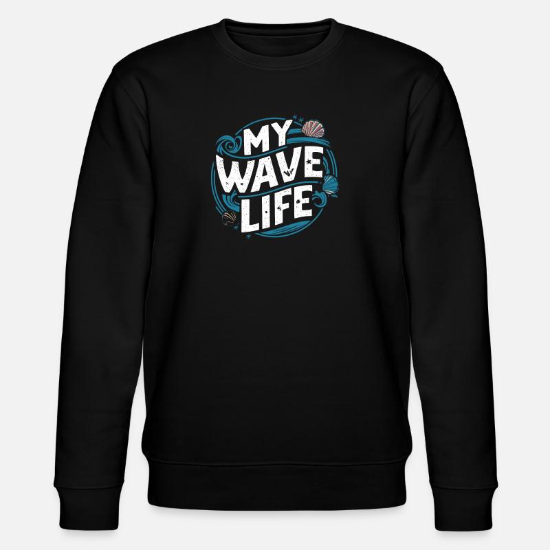 My wave life - Sweat bio CHANGER Stanley/Stella Unisexe - noir