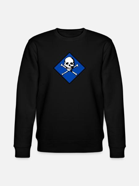 Skull and bones - Stanley/Stella CHANGER Unisex Organic Sweatshirt - black