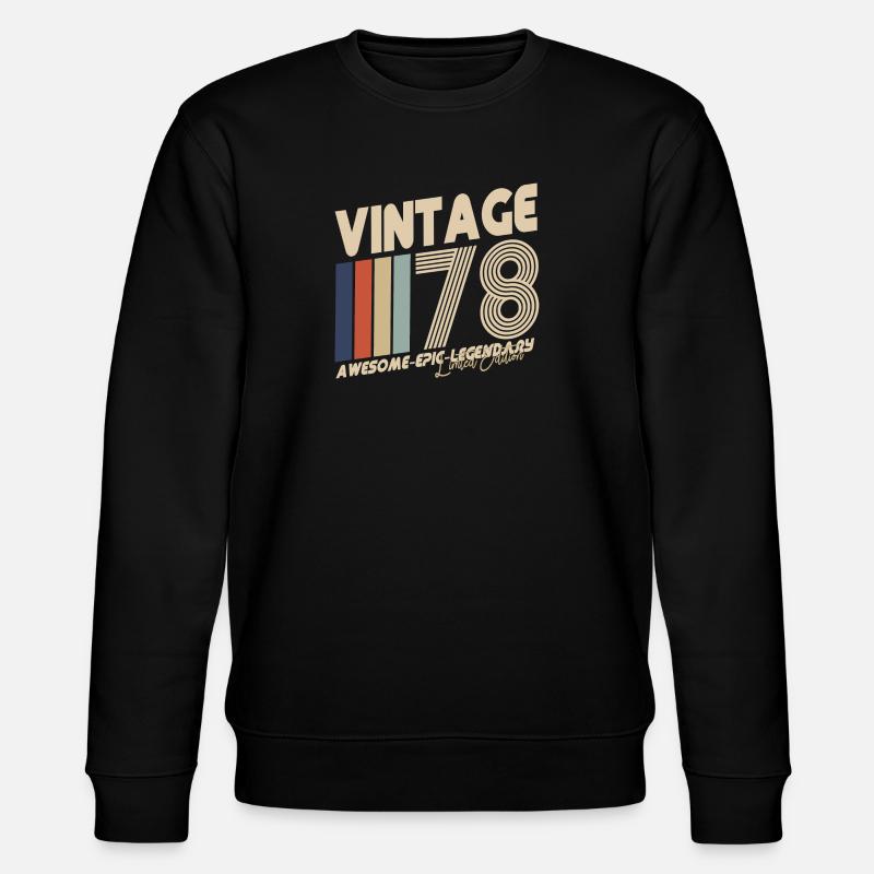 1978 - Stanley/Stella Unisex Bio-Sweatshirt CHANGER  - Schwarz