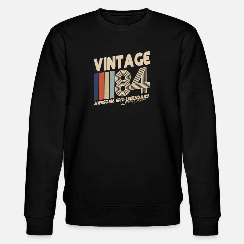 1984 - Stanley/Stella Unisex Bio-Sweatshirt CHANGER  - Schwarz
