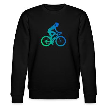 Cyclisme VTT Vélo Vélo Homme - Sweat bio CHANGER Stanley/Stella Unisexe - noir - Devant - Nik (191cm) & Marisol (170cm)