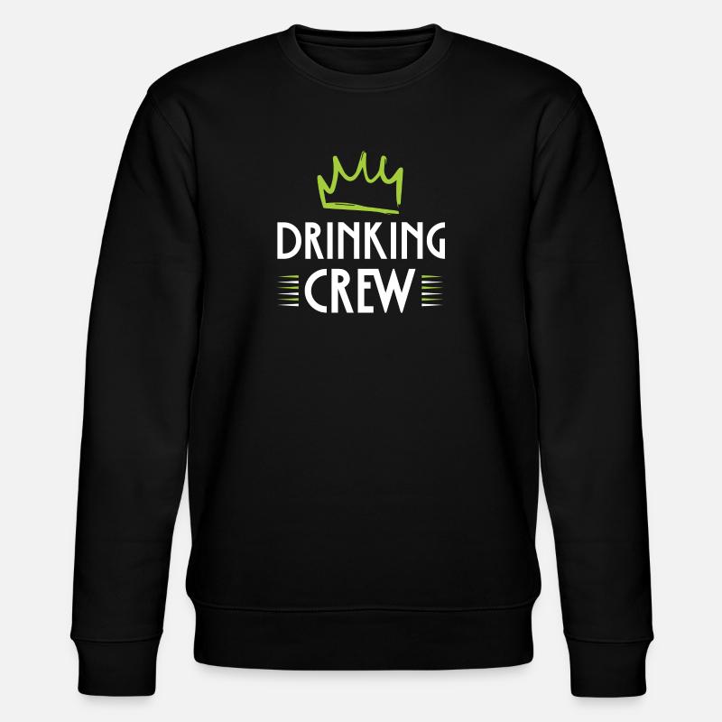 Drinking Crew - Stanley/Stella Unisex Bio-Sweatshirt CHANGER  - Schwarz