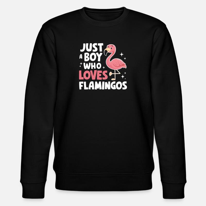 Flamant rose animal - Sweat bio CHANGER Stanley/Stella Unisexe - noir