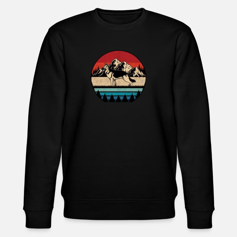 Deutscher Schäferhund - Stanley/Stella Unisex Bio-Sweatshirt CHANGER  - Schwarz