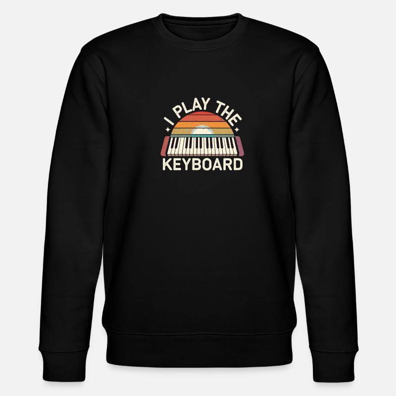 I Play The Keyboard 19 - Stanley/Stella Unisex Bio-Sweatshirt CHANGER  - Schwarz