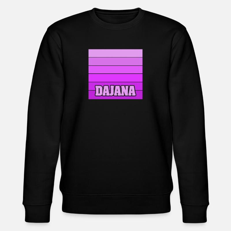 Mädchenname Dajana - Stanley/Stella Unisex Bio-Sweatshirt CHANGER  - Schwarz