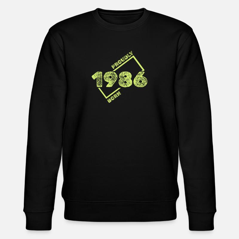 1986 1986 - Stanley/Stella Unisex Bio-Sweatshirt CHANGER  - Schwarz