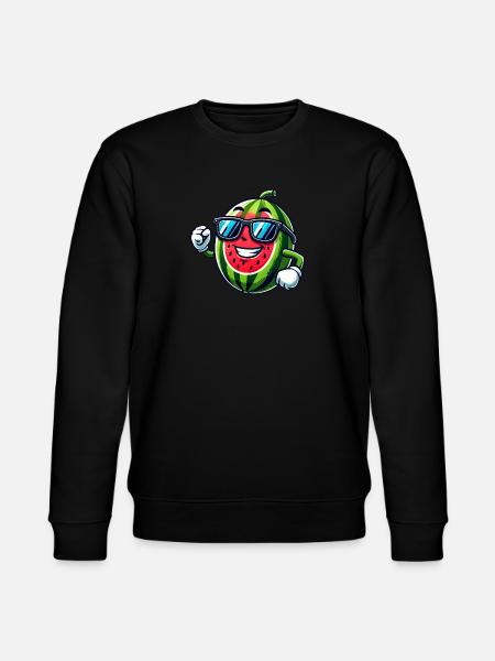 Cool Watermelon Summer Sunglasses Fruity - Stanley/Stella CHANGER Unisex Organic Sweatshirt - black