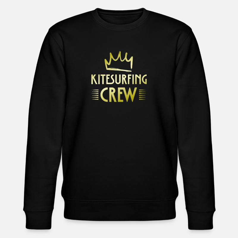 Kitesurfing Crew - Stanley/Stella CHANGER Unisex Organic Sweatshirt - black