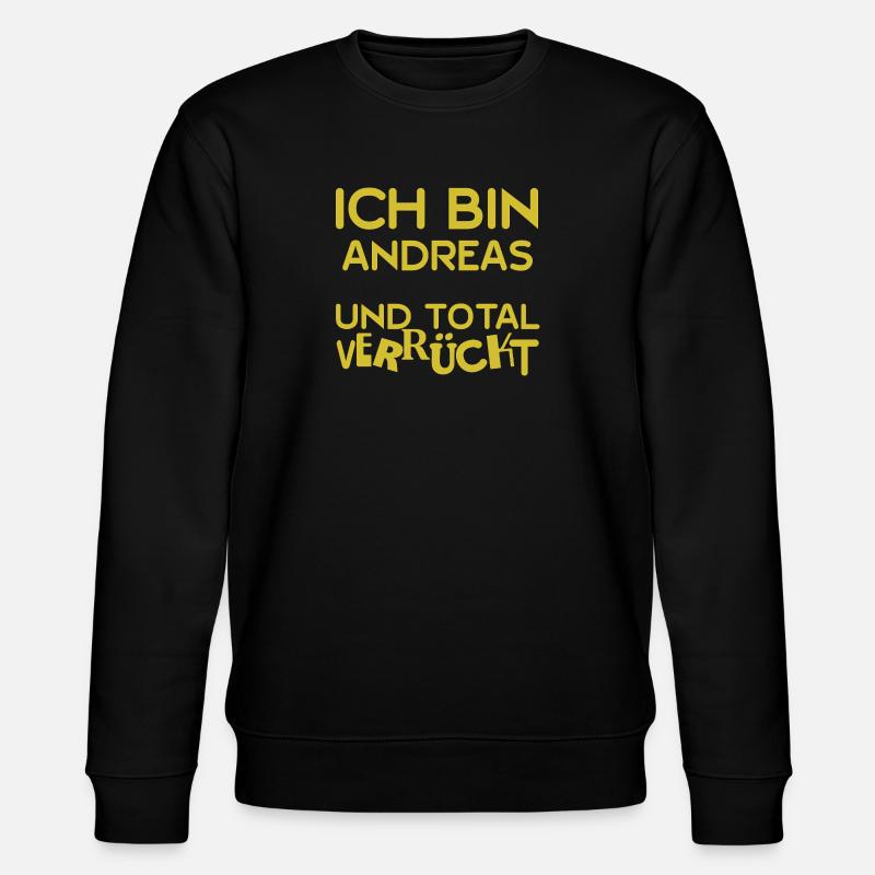 Geschenk für Andreas - Stanley/Stella Unisex Bio-Sweatshirt CHANGER  - Schwarz