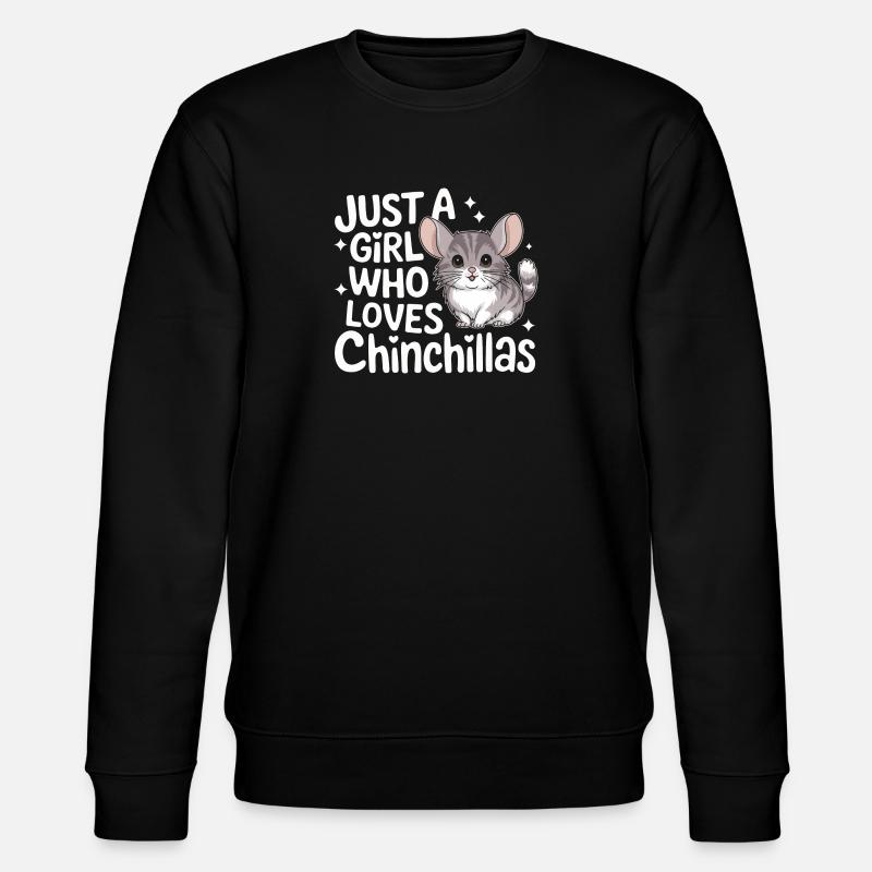 Chinchilla Souris Chinchillas - Sweat bio CHANGER Stanley/Stella Unisexe - noir
