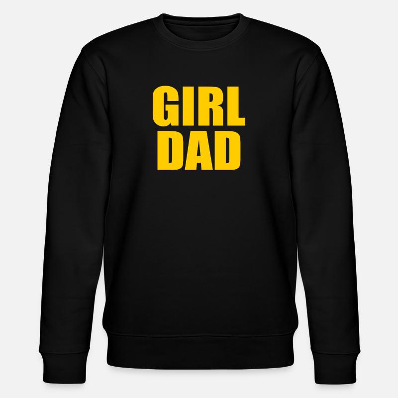 Girl dad - Stanley/Stella Unisex Bio-Sweatshirt CHANGER - Schwarz
