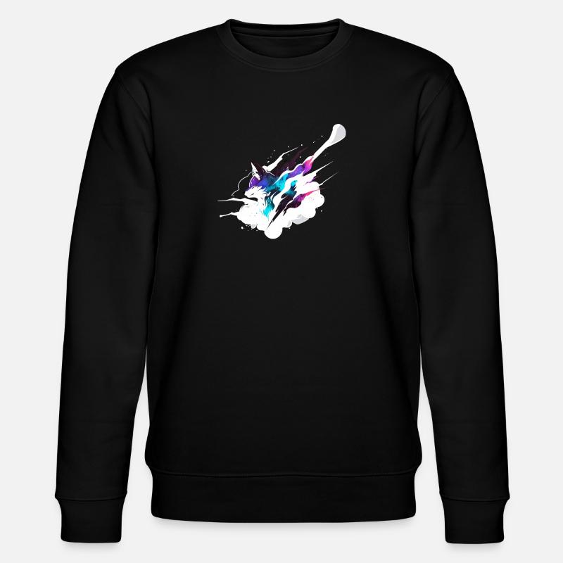 Cosmic Fox - Stanley/Stella CHANGER Unisex Organic Sweatshirt - black