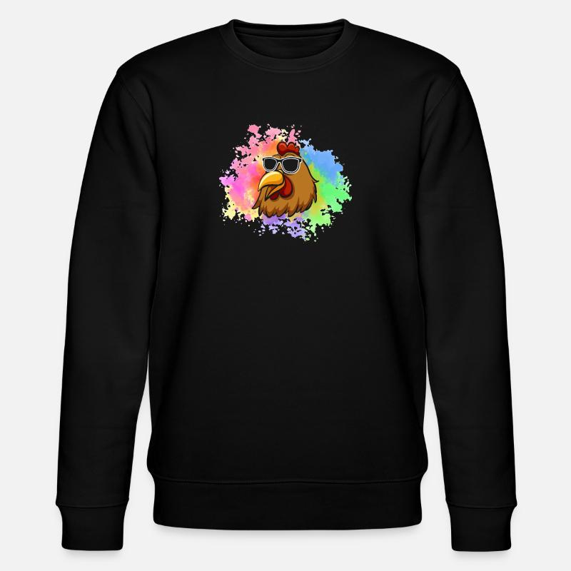 Chickens Hen - Stanley/Stella CHANGER Unisex Organic Sweatshirt - black