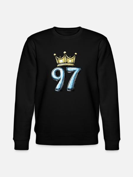 97 Number Krone - Stanley/Stella CHANGER Unisex Organic Sweatshirt - black