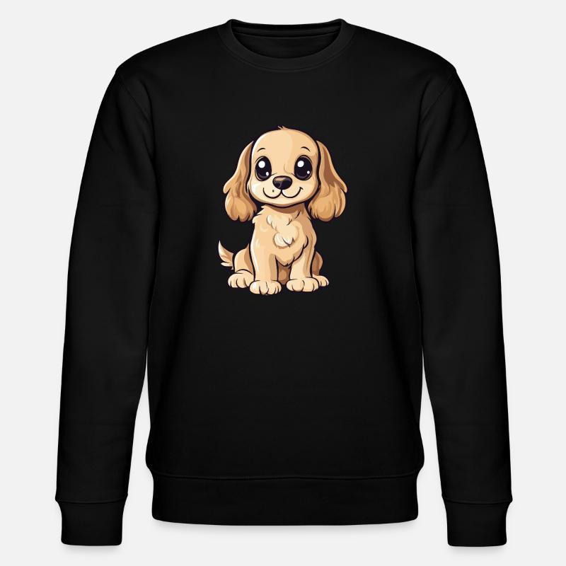 Cocker Spaniel Hund Niedlich - Stanley/Stella Unisex Bio-Sweatshirt CHANGER  - Schwarz
