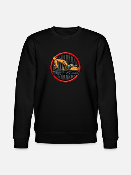 Bagger Baustelle Bauarbeiter Baggerfahrer - Stanley/Stella Unisex Bio-Sweatshirt CHANGER  - Schwarz