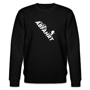 Skifahren Berge Abfahrt - Stanley/Stella Unisex Bio-Sweatshirt CHANGER  - Schwarz - Vorne - Nik (191cm) & Marisol (170cm)