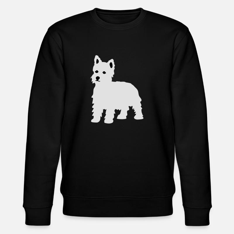 West Highland White Terrier - Stanley/Stella CHANGER Unisex Organic Sweatshirt - black