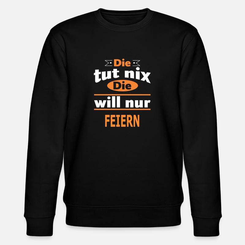 FEIERN - Stanley/Stella Unisex Bio-Sweatshirt CHANGER  - Schwarz
