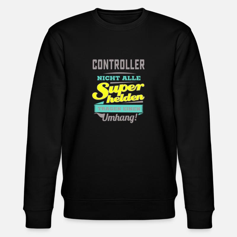NEON Design für Superhelden - Controller - - Stanley/Stella Unisex Bio-Sweatshirt CHANGER - Schwarz