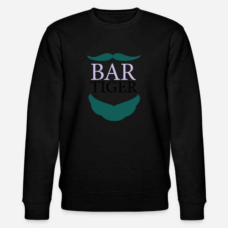 bar-tiger - BARTiger - Stanley/Stella Unisex Bio-Sweatshirt CHANGER  - Schwarz