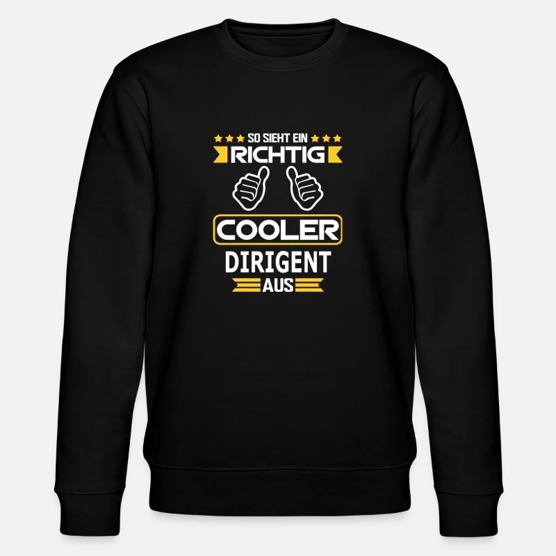 DIRIGENT - Stanley/Stella Unisex Bio-Sweatshirt CHANGER  - Schwarz