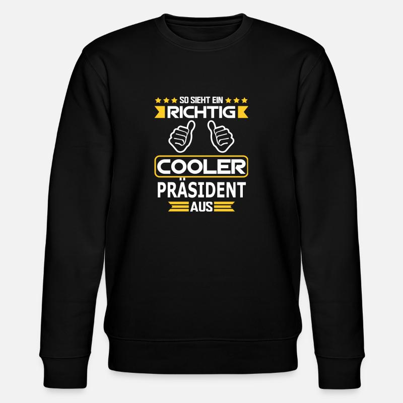PRÄSIDENT - Stanley/Stella Unisex Bio-Sweatshirt CHANGER  - Schwarz