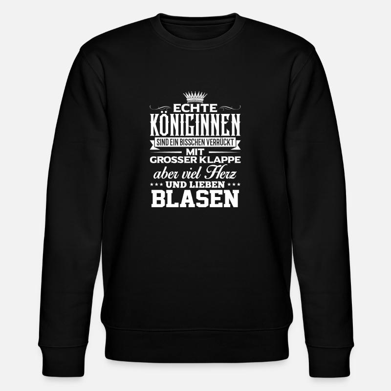 BLASEN - liebe - Stanley/Stella Unisex Bio-Sweatshirt CHANGER  - Schwarz