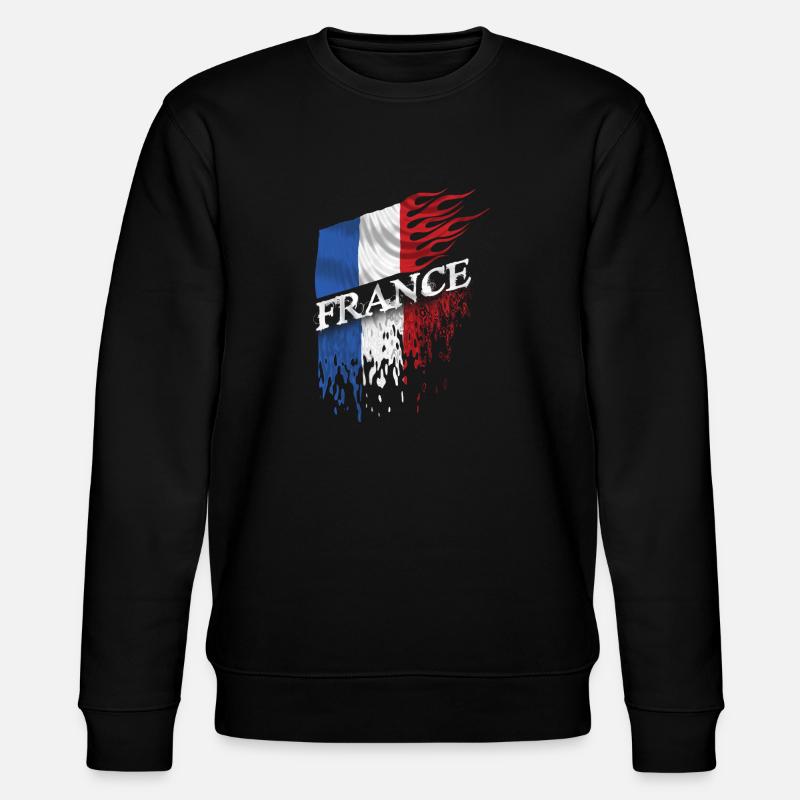 france drapeau - Sweat bio CHANGER Stanley/Stella Unisexe - noir
