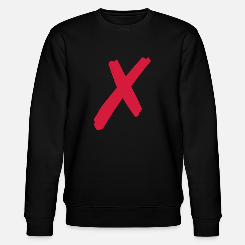 X rot - Stanley/Stella Unisex Bio-Sweatshirt CHANGER  - Schwarz