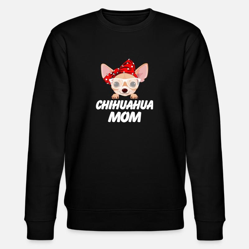 Chihuahua Mama - Stanley/Stella Unisex Bio-Sweatshirt CHANGER  - Schwarz
