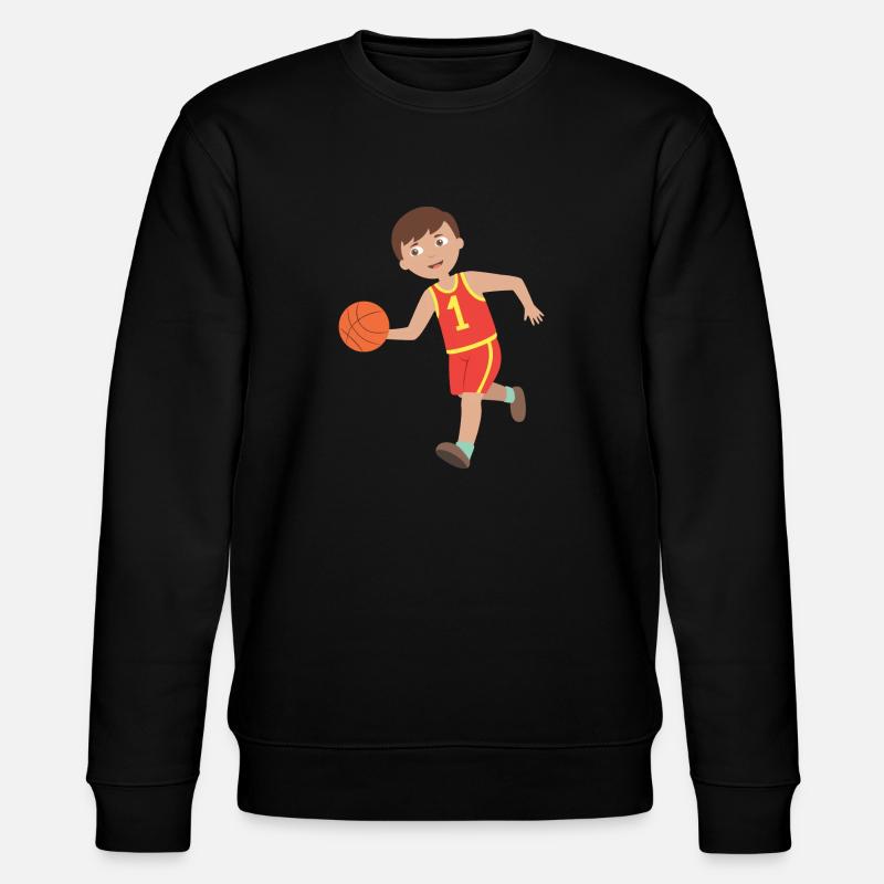 basketball Spieler - Stanley/Stella Unisex Bio-Sweatshirt CHANGER  - Schwarz