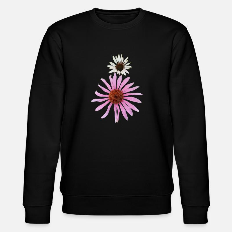 Der Sonnenhut (Enchinacea) - Stanley/Stella Unisex Bio-Sweatshirt CHANGER  - Schwarz