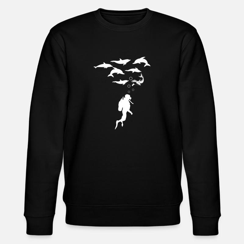 Diving Dive plonger - Sweat bio CHANGER Stanley/Stella Unisexe - noir