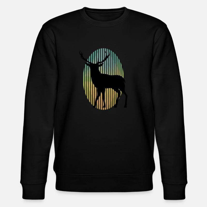 Hirsch - Stanley/Stella Unisex Bio-Sweatshirt CHANGER  - Schwarz