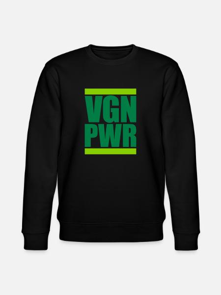 VGN PWR Logo - Stanley/Stella CHANGER Unisex Organic Sweatshirt - black