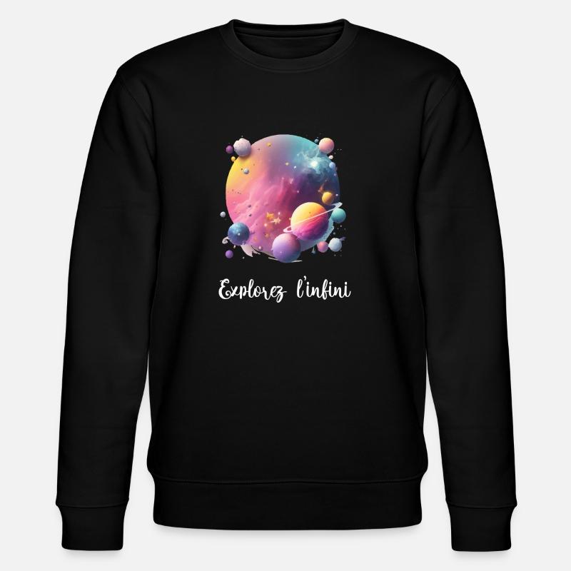 Explorez l infini - Sweat bio CHANGER Stanley/Stella Unisexe - noir