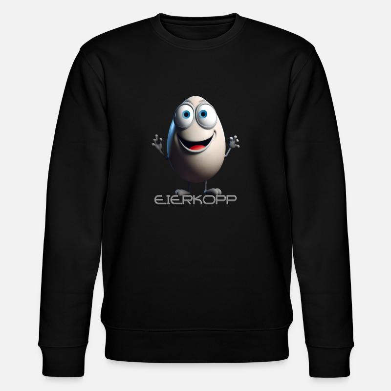 Eierkopp - Stanley/Stella Unisex Bio-Sweatshirt CHANGER  - Schwarz