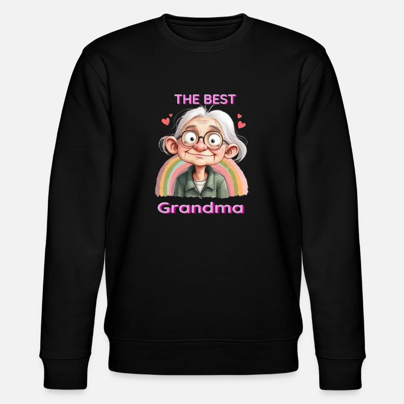 Die beste Großmutter - Stanley/Stella Unisex Bio-Sweatshirt CHANGER  - Schwarz