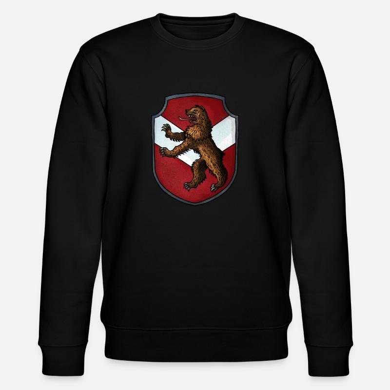 Wappen Bär - Stanley/Stella Unisex Bio-Sweatshirt CHANGER  - Schwarz