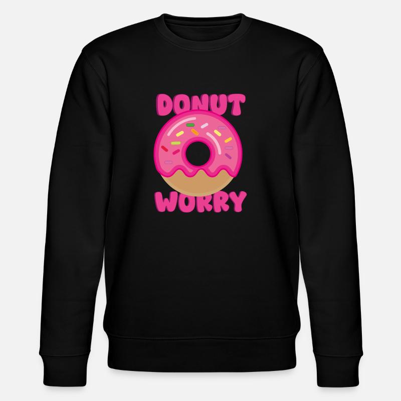 Donut-Sorge - Stanley/Stella Unisex Bio-Sweatshirt CHANGER  - Schwarz