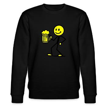 Bière Stick Figure - Sweat bio CHANGER Stanley/Stella Unisexe - noir - Devant - Nik (191cm) & Marisol (170cm)
