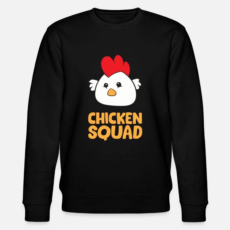 Huhn - Chicken Squad - Stanley/Stella Unisex Bio-Sweatshirt CHANGER  - Schwarz