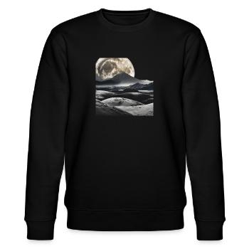Lunar Magnificence: Ein irdisches Fest - Stanley/Stella Unisex Bio-Sweatshirt CHANGER  - Schwarz - Vorne - Nik (191cm) & Marisol (170cm)