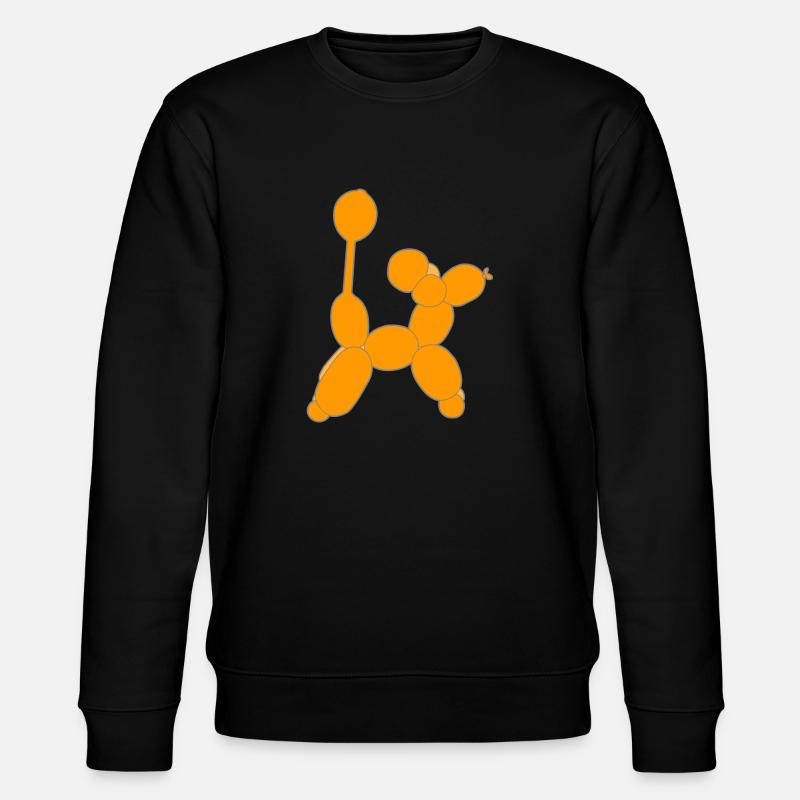 Ballon Hund - Stanley/Stella Unisex Bio-Sweatshirt CHANGER  - Schwarz