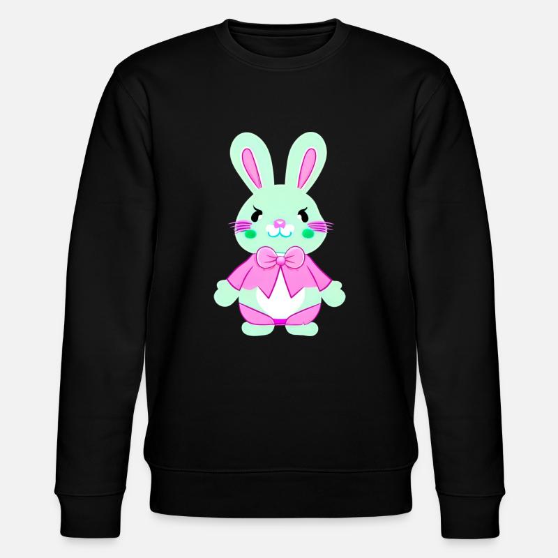 nedlcher Easter Bunny - Stanley/Stella CHANGER Unisex Organic Sweatshirt - black
