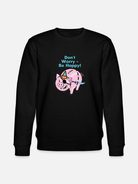 Pirate pig - Stanley/Stella CHANGER Unisex Organic Sweatshirt - black