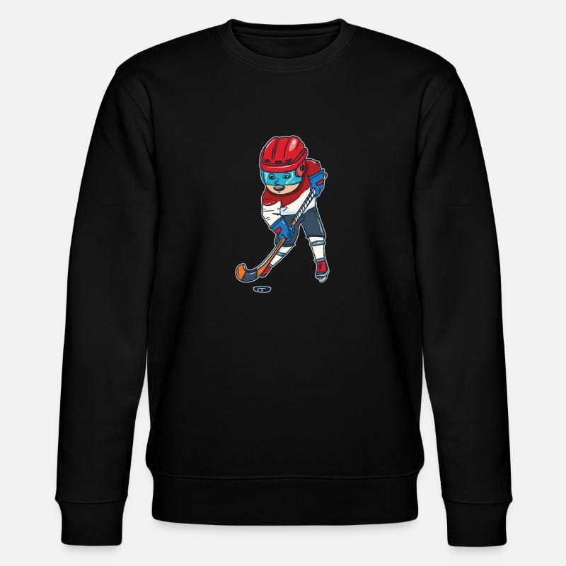 Eishockey - Stanley/Stella Unisex Bio-Sweatshirt CHANGER  - Schwarz